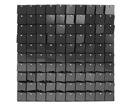 Panel dekoracyjny czarny, czarne tło, 30x30 cm/ 100 kwadratów GoDan