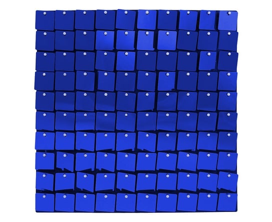 Panel dekoracyjny niebieski, czarne tło, 30x30 cm/ 100 kwadratów GoDan