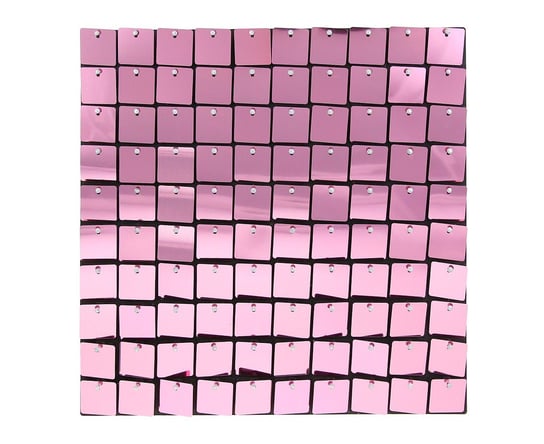Panel dekoracyjny różowy, czarne tło, 30x30 cm/ 100 kwadratów Inna marka