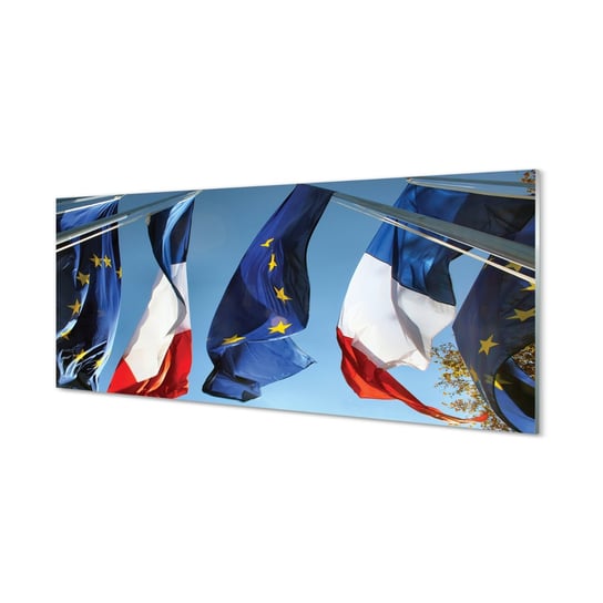 Panel dekoracyjny szkło hartowane Flagi 125x50 cm Tulup