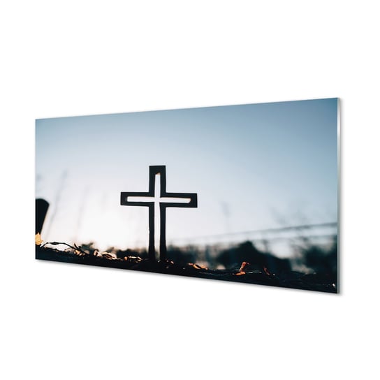 Panel dekoracyjny szkło hartowane Krzyż 120x60 cm Tulup