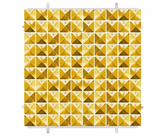 Panel dekoracyjny złoty 3D, przezroczyste tło, 30x30 cm/ 100 kwadratów Inna marka