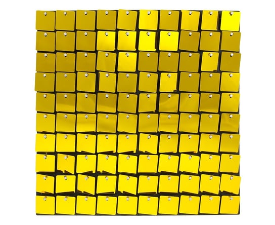 Panel dekoracyjny złoty, czarne tło, 30x30 cm/ 100 kwadratów GoDan