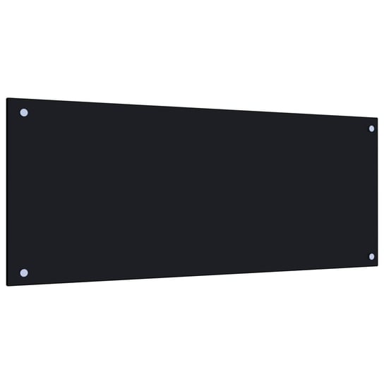 Panel kuchenny hartowane szkło czarne 100x40cm Zakito