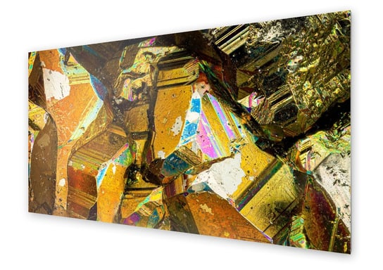 Panel kuchenny HOMEPRINT Abstrakcyjny złoty wzór 100x50 cm HOMEPRINT