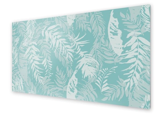 Panel kuchenny HOMEPRINT Akwarelowe liście tropikalne 120x60 cm HOMEPRINT