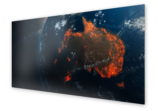 Panel kuchenny HOMEPRINT Australia z kosmosu 100x50 cm HOMEPRINT