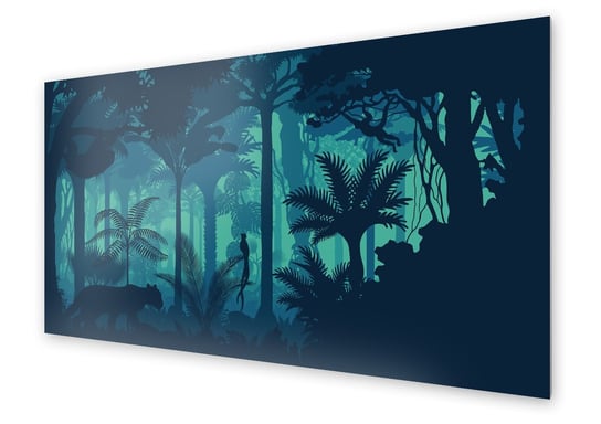 Panel kuchenny HOMEPRINT Bajkowa dżungla 125x50 cm HOMEPRINT