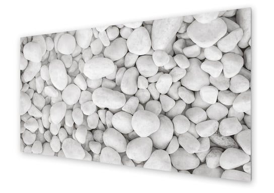 Panel kuchenny HOMEPRINT Białe kamyki dekoracyjne 100x50 cm HOMEPRINT