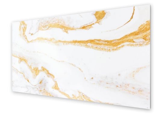 Panel kuchenny HOMEPRINT Biało złoty marmur 100x50 cm HOMEPRINT
