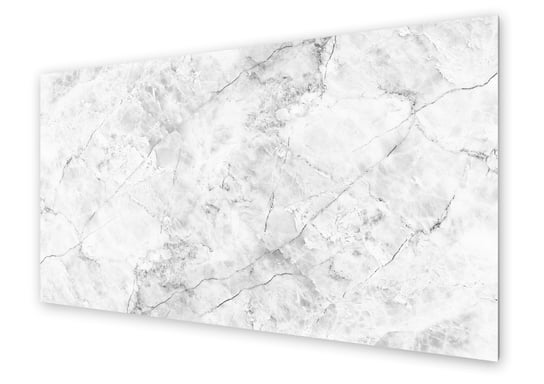 Panel kuchenny HOMEPRINT Biały marmur dekoracyjny 100x50 cm HOMEPRINT