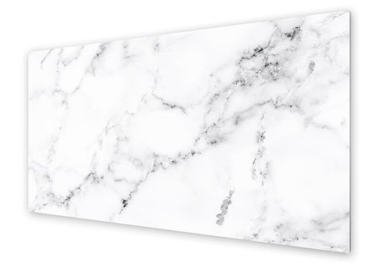 Panel kuchenny HOMEPRINT Biały marmur dekoracyjny 125x50 cm HOMEPRINT