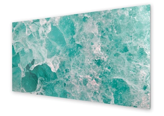 Panel kuchenny HOMEPRINT Błękitny kalcyt mineralny 140x70 cm HOMEPRINT