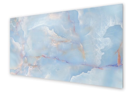Panel kuchenny HOMEPRINT Błękitny marmur onyksowy 120x60 cm HOMEPRINT