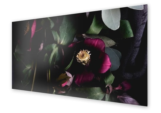 Panel kuchenny HOMEPRINT Bukiet fioletowych kwiatów 100x50 cm HOMEPRINT
