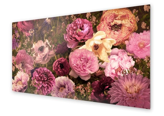 Panel kuchenny HOMEPRINT Bukiet kolorowych kwiatów 125x50 cm HOMEPRINT