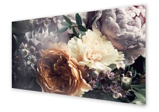Panel kuchenny HOMEPRINT Bukiet kolorowych kwiatów 125x50 cm HOMEPRINT