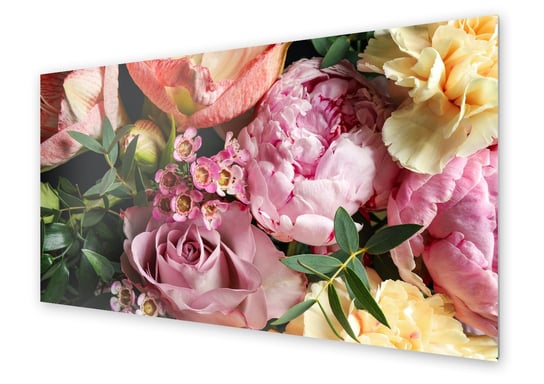 Panel kuchenny HOMEPRINT Bukiet wiosennych kwiatów 100x50 cm HOMEPRINT