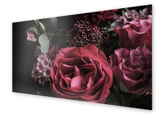 Panel kuchenny HOMEPRINT Bukiet z czerwonych róż 100x50 cm HOMEPRINT