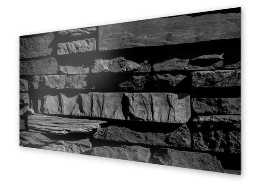 Panel kuchenny HOMEPRINT Ciemna ściana kamienna 100x50 cm HOMEPRINT