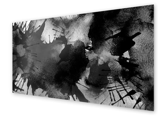 Panel kuchenny HOMEPRINT Czarne plamy z farby 100x50 cm HOMEPRINT