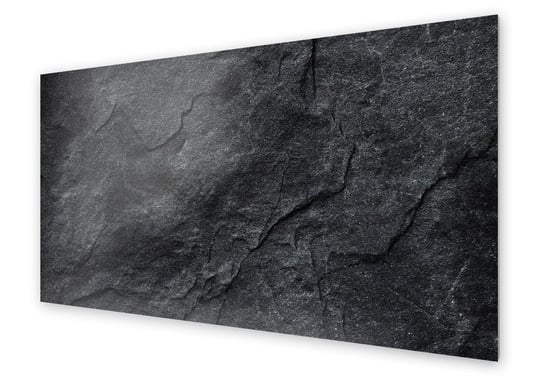 Panel kuchenny HOMEPRINT Czarno szary kamień 125x50 cm HOMEPRINT