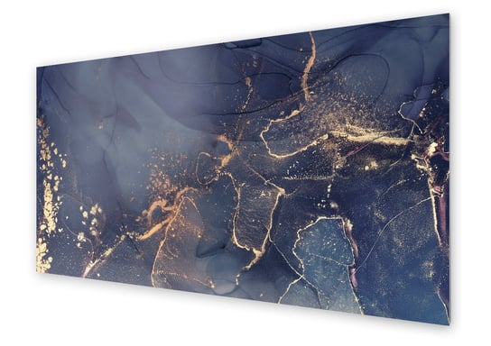 Panel kuchenny HOMEPRINT Czarno złoty marmur 100x50 cm HOMEPRINT