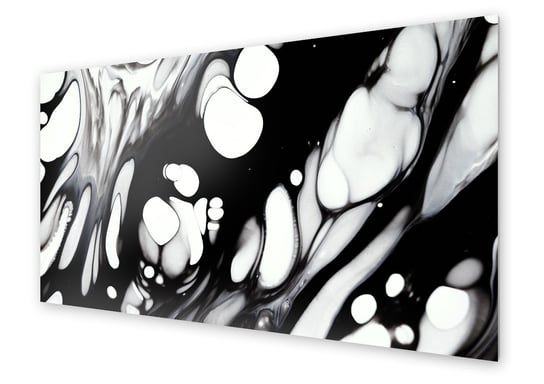 Panel kuchenny HOMEPRINT Czarny efektowny marmur 140x70 cm HOMEPRINT