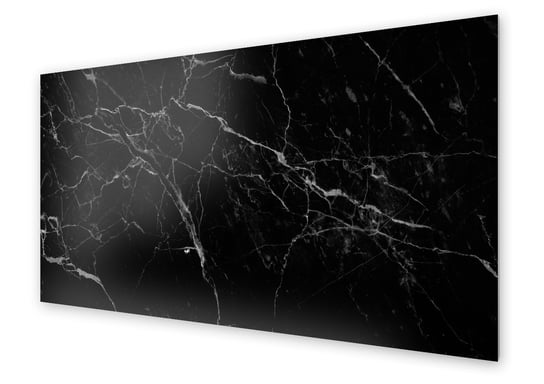 Panel kuchenny HOMEPRINT Czarny marmur naturalny 100x50 cm HOMEPRINT