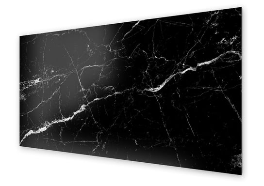 Panel kuchenny HOMEPRINT Czarny uniwersalny marmur 100x50 cm HOMEPRINT