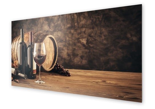 Panel kuchenny HOMEPRINT Czerwone wino 140x70 cm HOMEPRINT