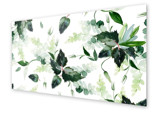 Panel kuchenny HOMEPRINT Delikatny wzór roślinny 100x50 cm HOMEPRINT