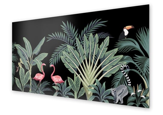 Panel kuchenny HOMEPRINT Egzotyczne zwierzęta 100x50 cm HOMEPRINT