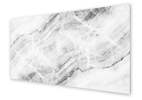 Panel kuchenny HOMEPRINT Elegancki biały marmur 140x70 cm HOMEPRINT