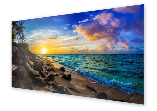 Panel kuchenny HOMEPRINT Hawaje o zachodzie słońca 120x60 cm HOMEPRINT