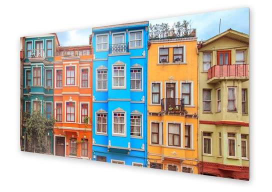 Panel kuchenny HOMEPRINT Kolorowe domy w Stambule 140x70 cm HOMEPRINT