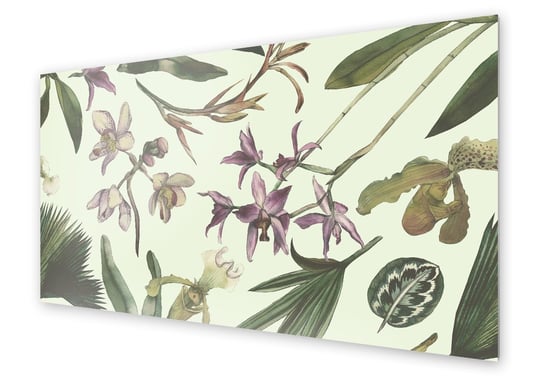 Panel kuchenny HOMEPRINT Kwiaty tropikalne 125x50 cm HOMEPRINT