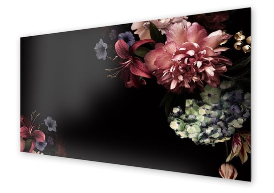 Panel kuchenny HOMEPRINT Kwiaty w kolorze jesieni 140x70 cm HOMEPRINT