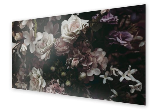 Panel kuchenny HOMEPRINT Kwiaty w stylu retro 140x70 cm HOMEPRINT