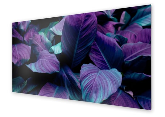 Panel kuchenny HOMEPRINT Liście w odcieniu fioletu 100x50 cm HOMEPRINT
