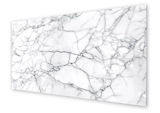 Panel kuchenny HOMEPRINT Marmur biały z pęknięciami 100x50 cm HOMEPRINT