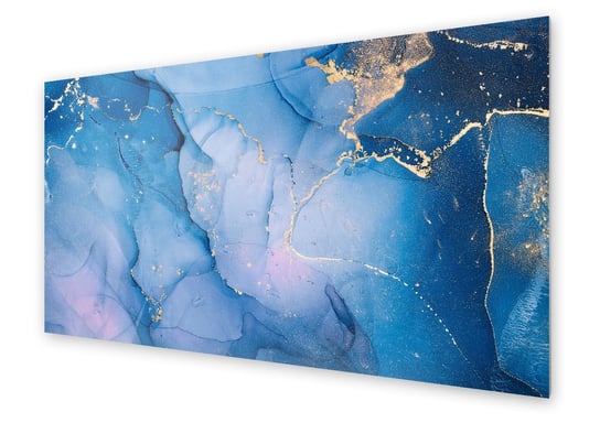 Panel kuchenny HOMEPRINT Marmur fioletowo niebieski 100x50 cm HOMEPRINT