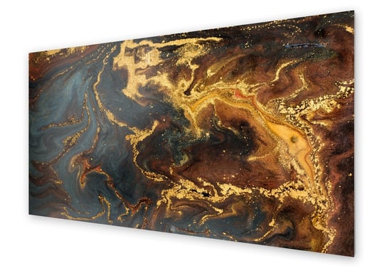 Panel kuchenny HOMEPRINT Marmur w złotych odcieniach 100x50 cm HOMEPRINT