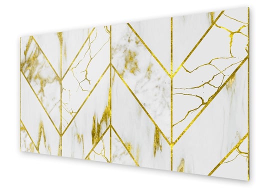 Panel kuchenny HOMEPRINT Marmur ze złotym wzorem 120x60 cm HOMEPRINT