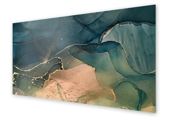 Panel kuchenny HOMEPRINT Marmur zielono brązowy 125x50 cm HOMEPRINT