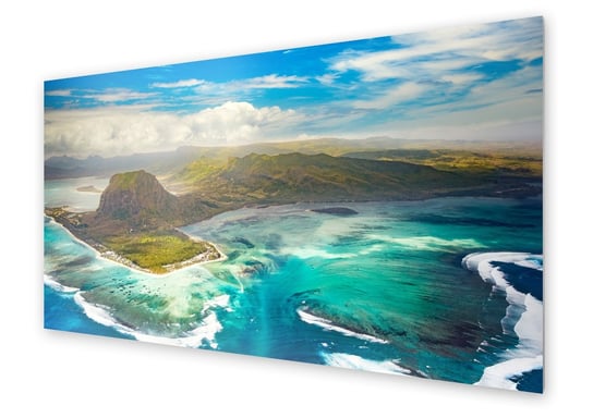 Panel kuchenny HOMEPRINT Mauritius rajska wyspa 125x50 cm HOMEPRINT