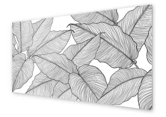 Panel kuchenny HOMEPRINT Monochromatyczne liście 120x60 cm HOMEPRINT
