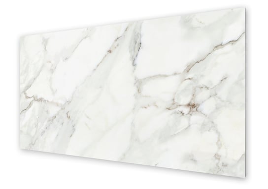 Panel kuchenny HOMEPRINT Naturalny biały marmur 125x50 cm HOMEPRINT