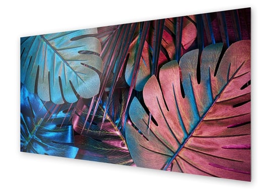 Panel kuchenny HOMEPRINT Neonowa dżungla 125x50 cm HOMEPRINT