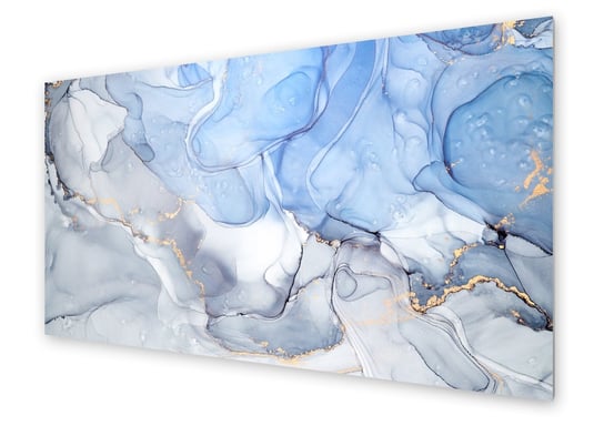 Panel kuchenny HOMEPRINT Niebiesko szare plamy farby 120x60 cm HOMEPRINT